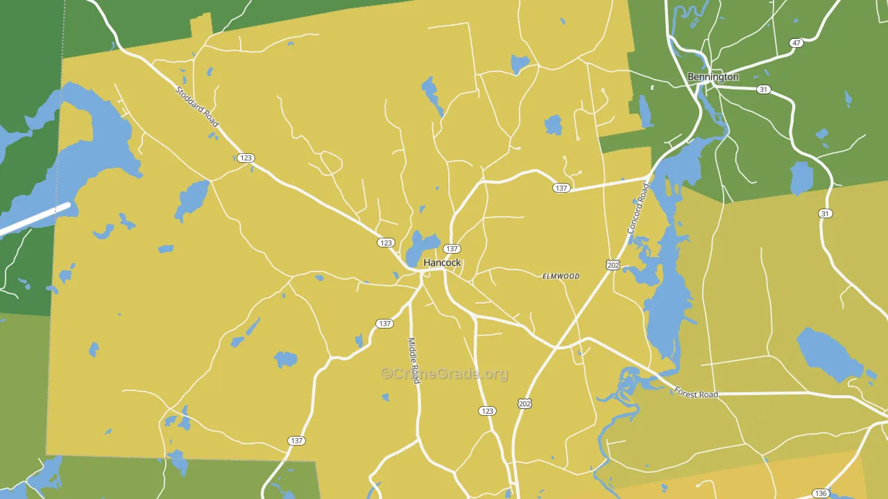 03449, NH Map of Drug-Related Crime Rates