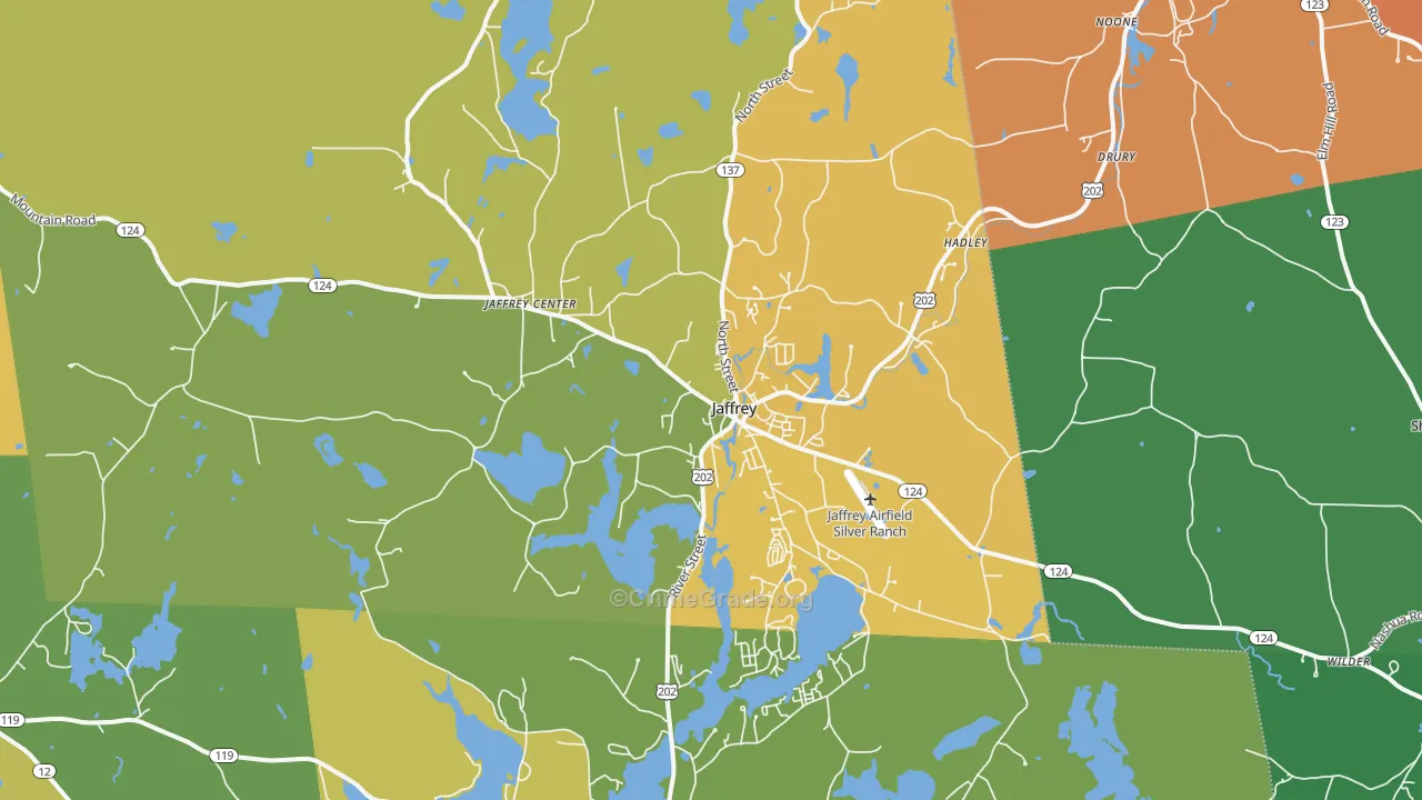 03452, NH Map of Drug-Related Crime Rates