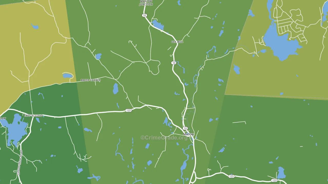03456, NH Map of Drug-Related Crime Rates