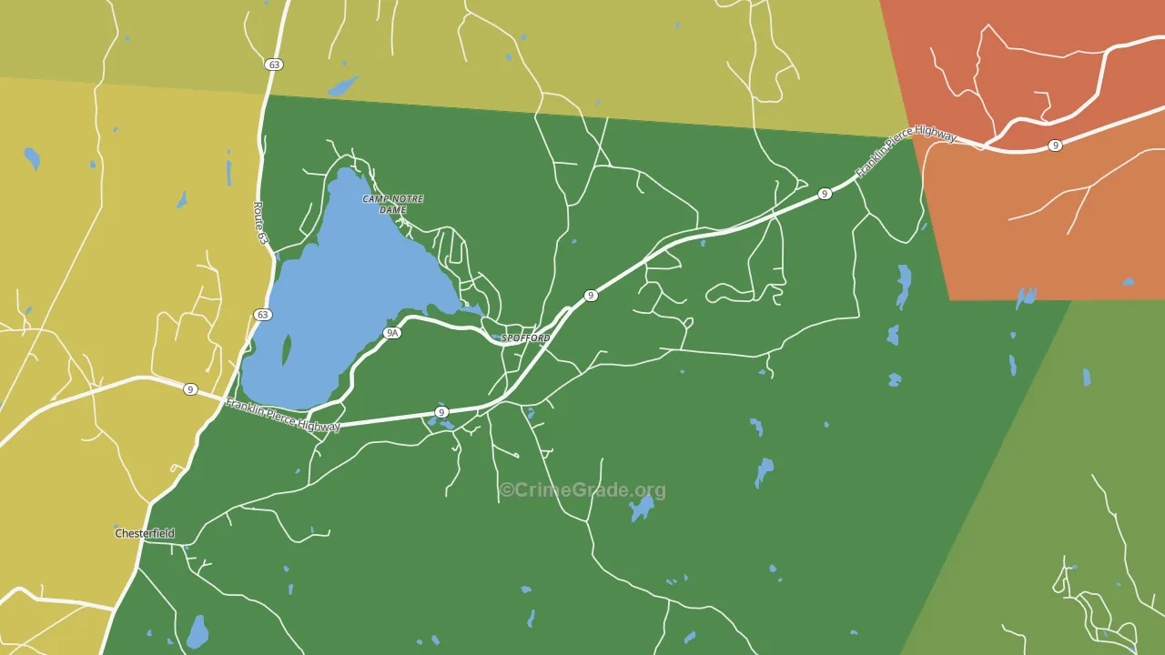 03462, NH Map of Drug-Related Crime Rates