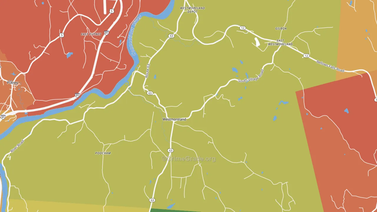 03467, NH Map of Drug-Related Crime Rates