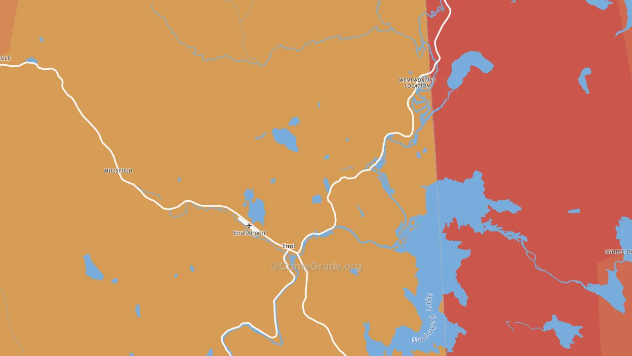 03579, NH Map of Drug-Related Crime Rates