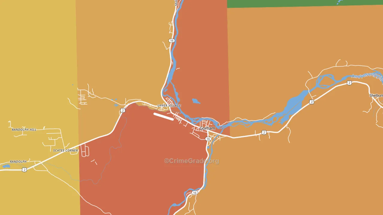 03581, NH Map of Drug-Related Crime Rates