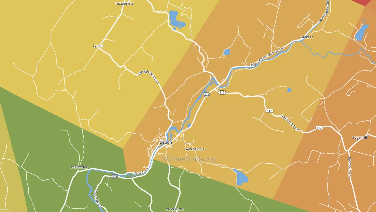 03585, NH Map of Drug-Related Crime Rates