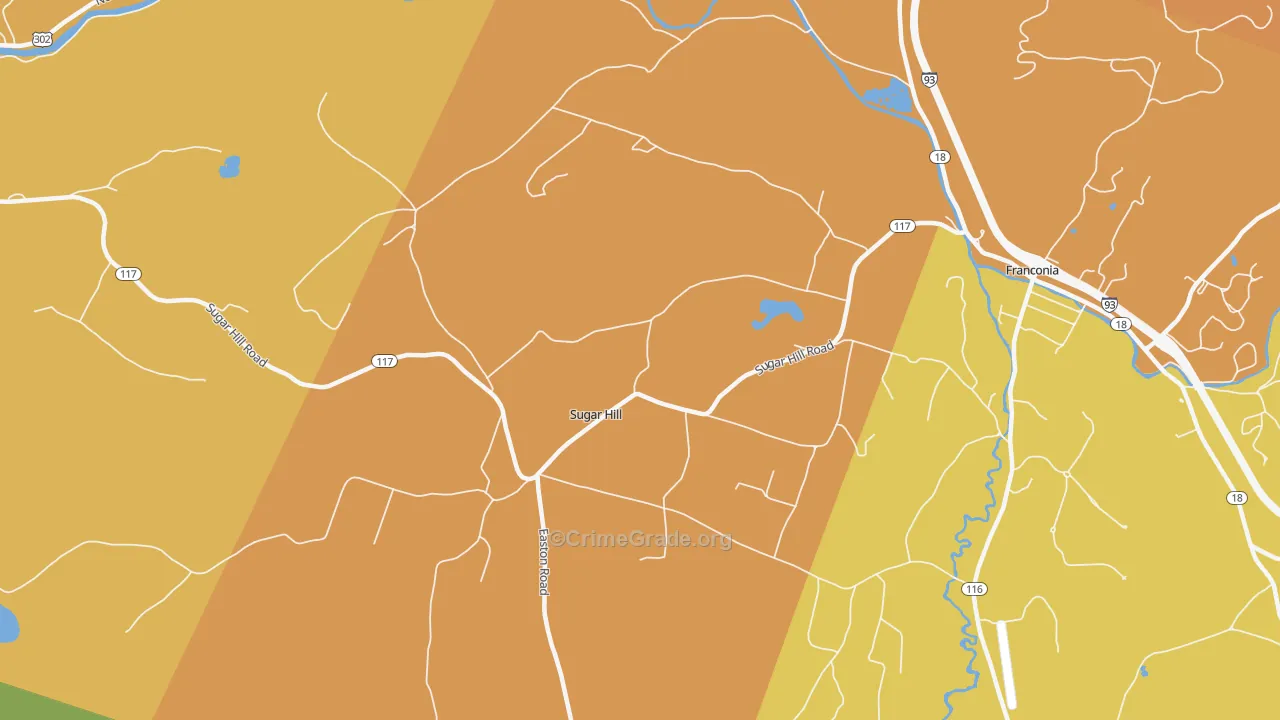 03586, NH Map of Drug-Related Crime Rates