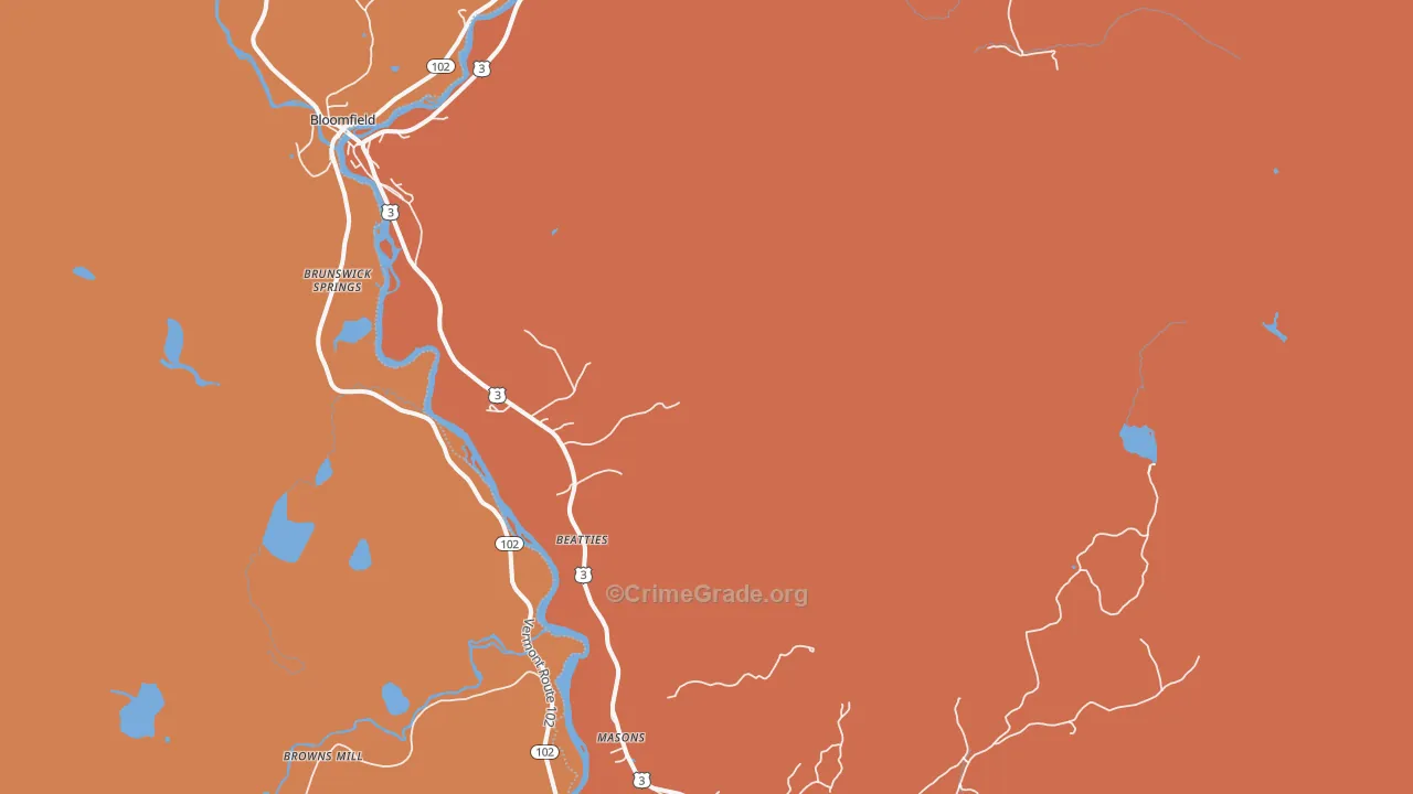 03590, NH Map of Drug-Related Crime Rates