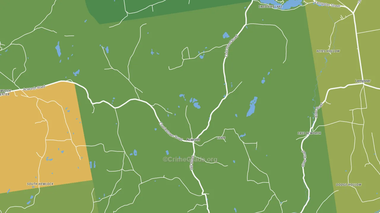 03601, NH Map of Drug-Related Crime Rates
