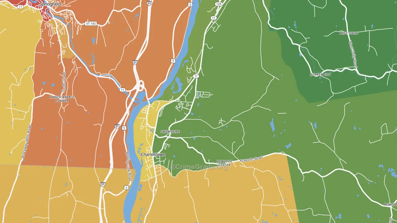 03603, NH Map of Drug-Related Crime Rates