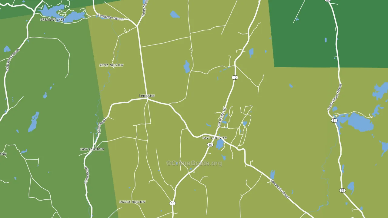 03605, NH Map of Drug-Related Crime Rates