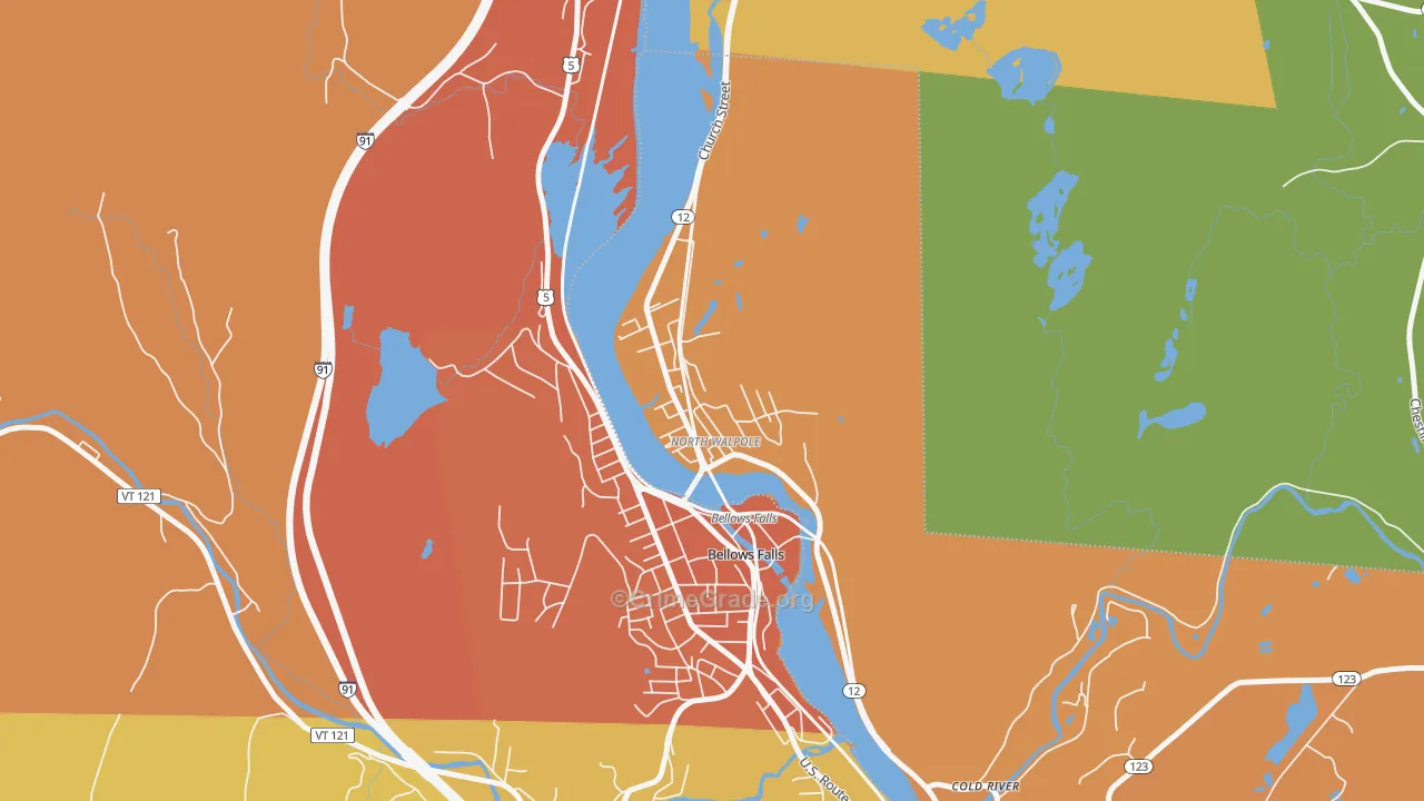 03609, NH Map of Drug-Related Crime Rates