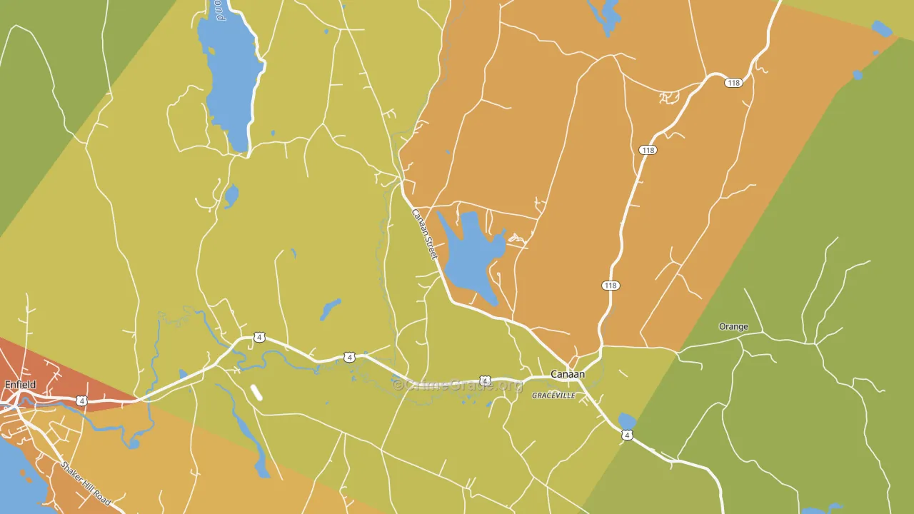 03741, NH Map of Drug-Related Crime Rates