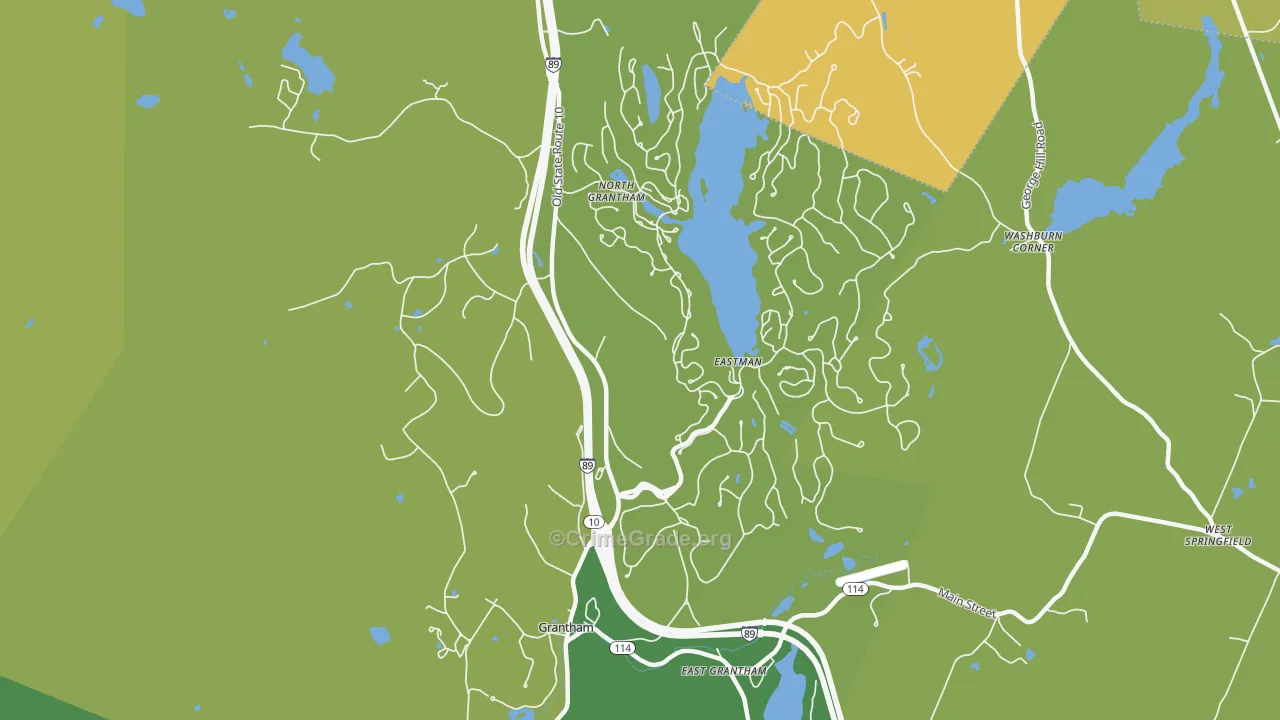 03753, NH Map of Drug-Related Crime Rates