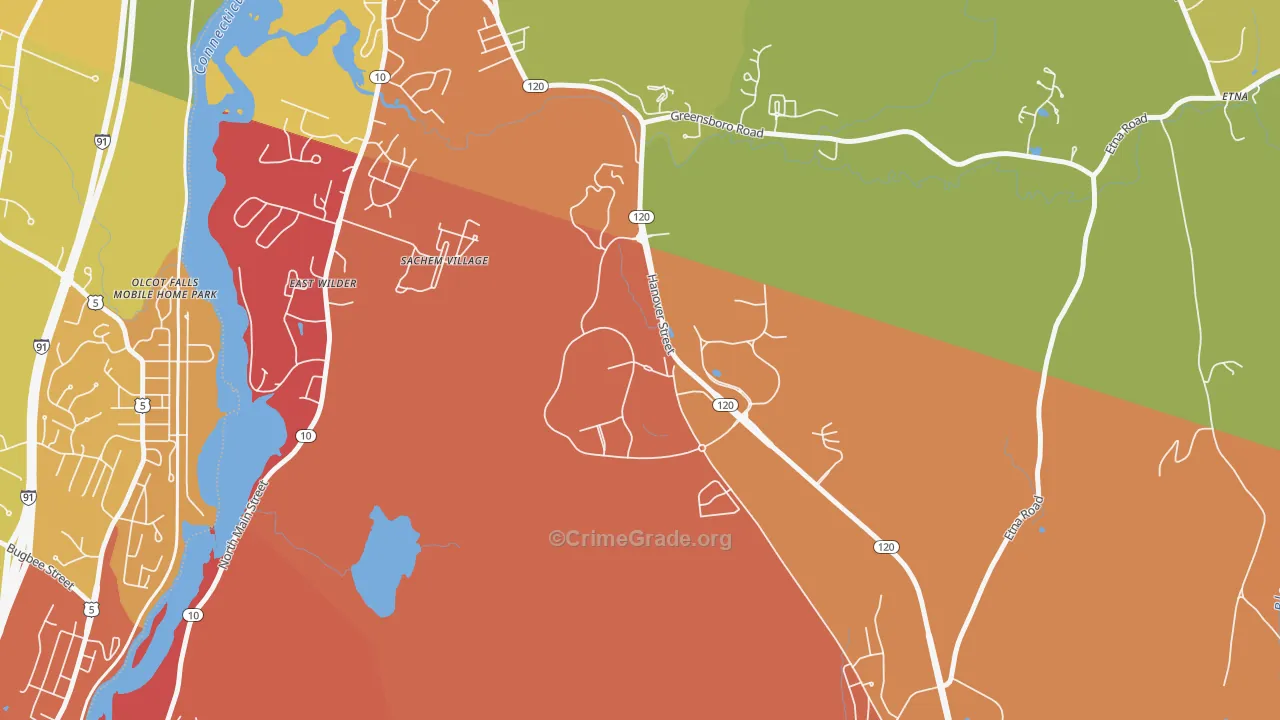 03756, NH Map of Drug-Related Crime Rates
