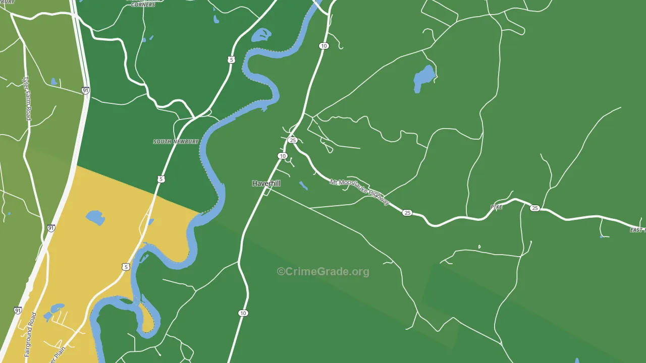 03765, NH Map of Drug-Related Crime Rates