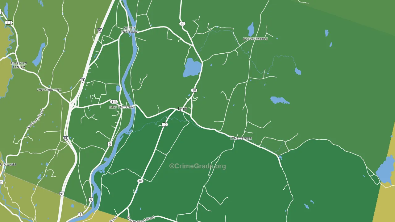 03768, NH Map of Drug-Related Crime Rates