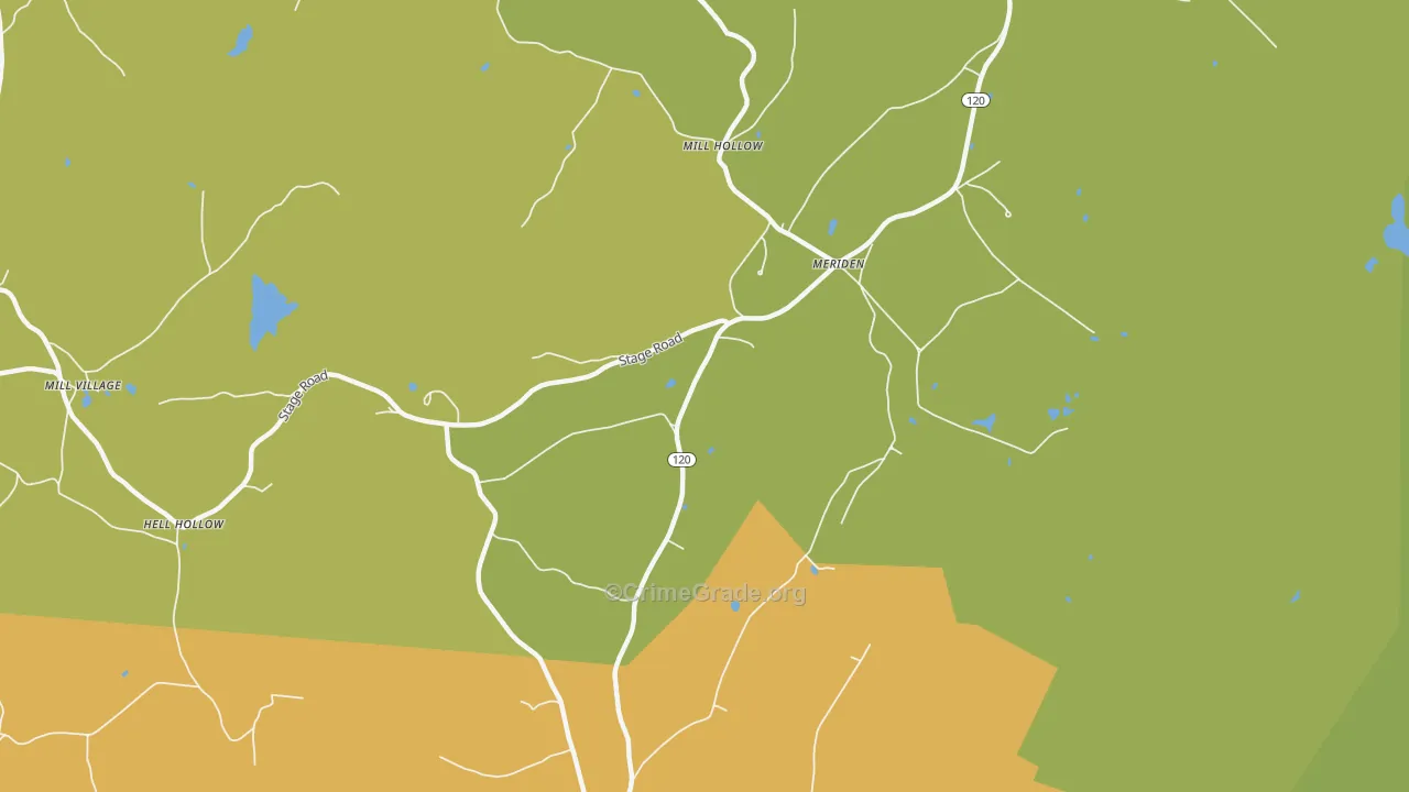 03770, NH Map of Drug-Related Crime Rates