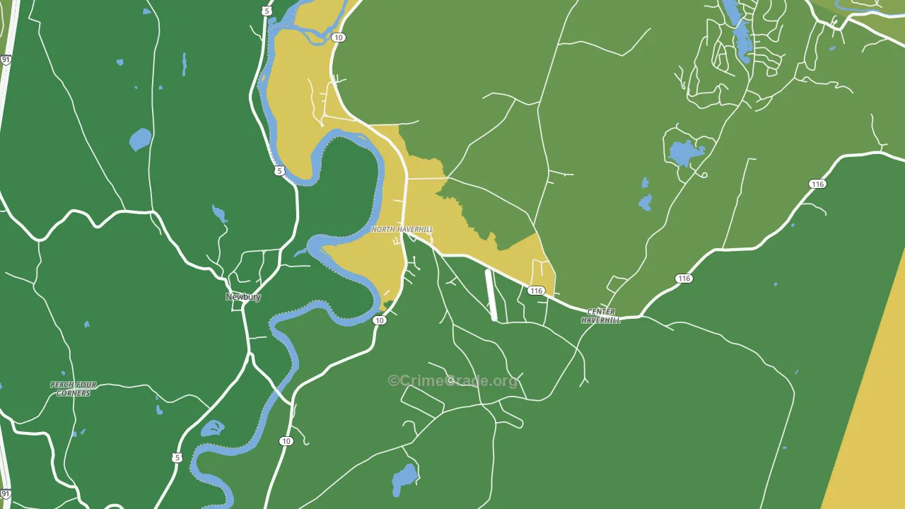 03774, NH Map of Drug-Related Crime Rates