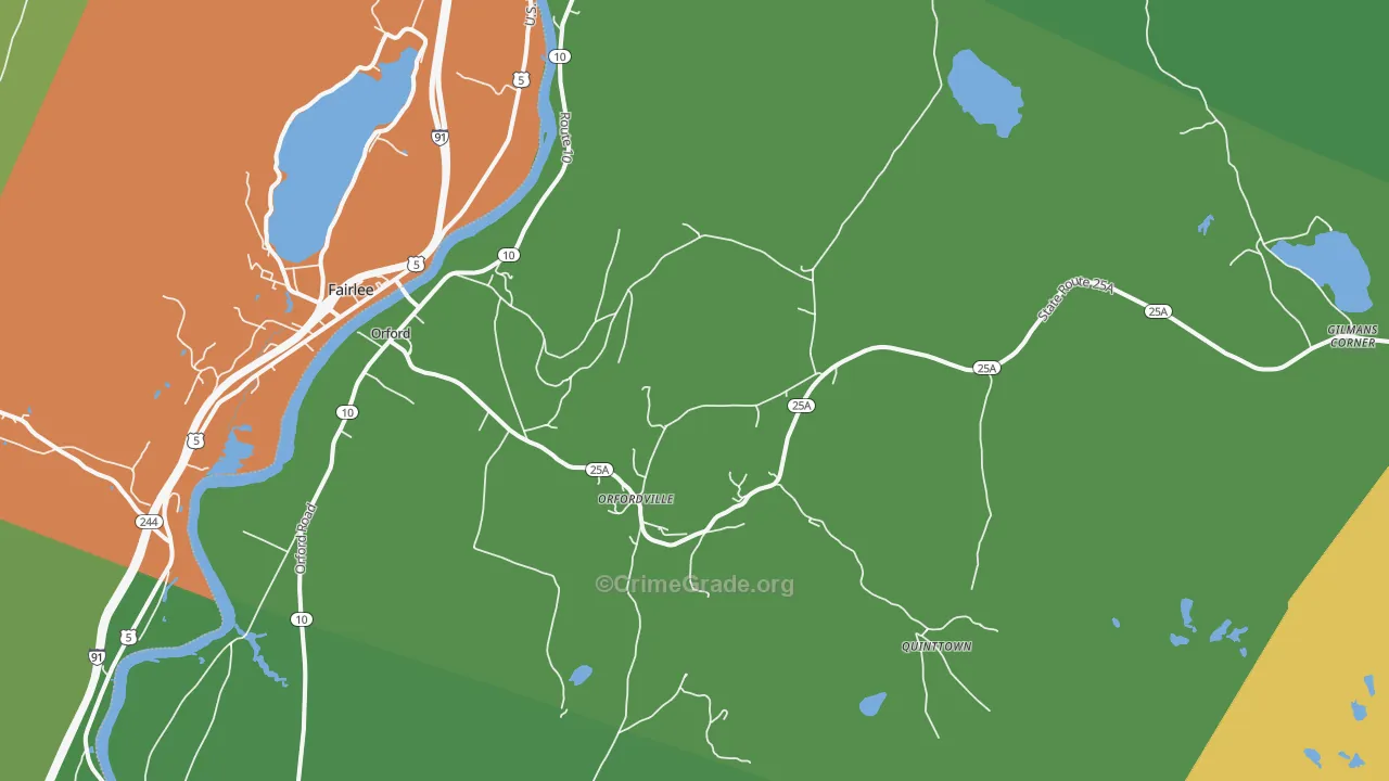 03777, NH Map of Drug-Related Crime Rates
