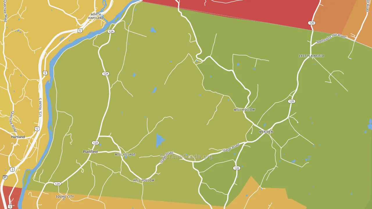 03781, NH Map of Drug-Related Crime Rates