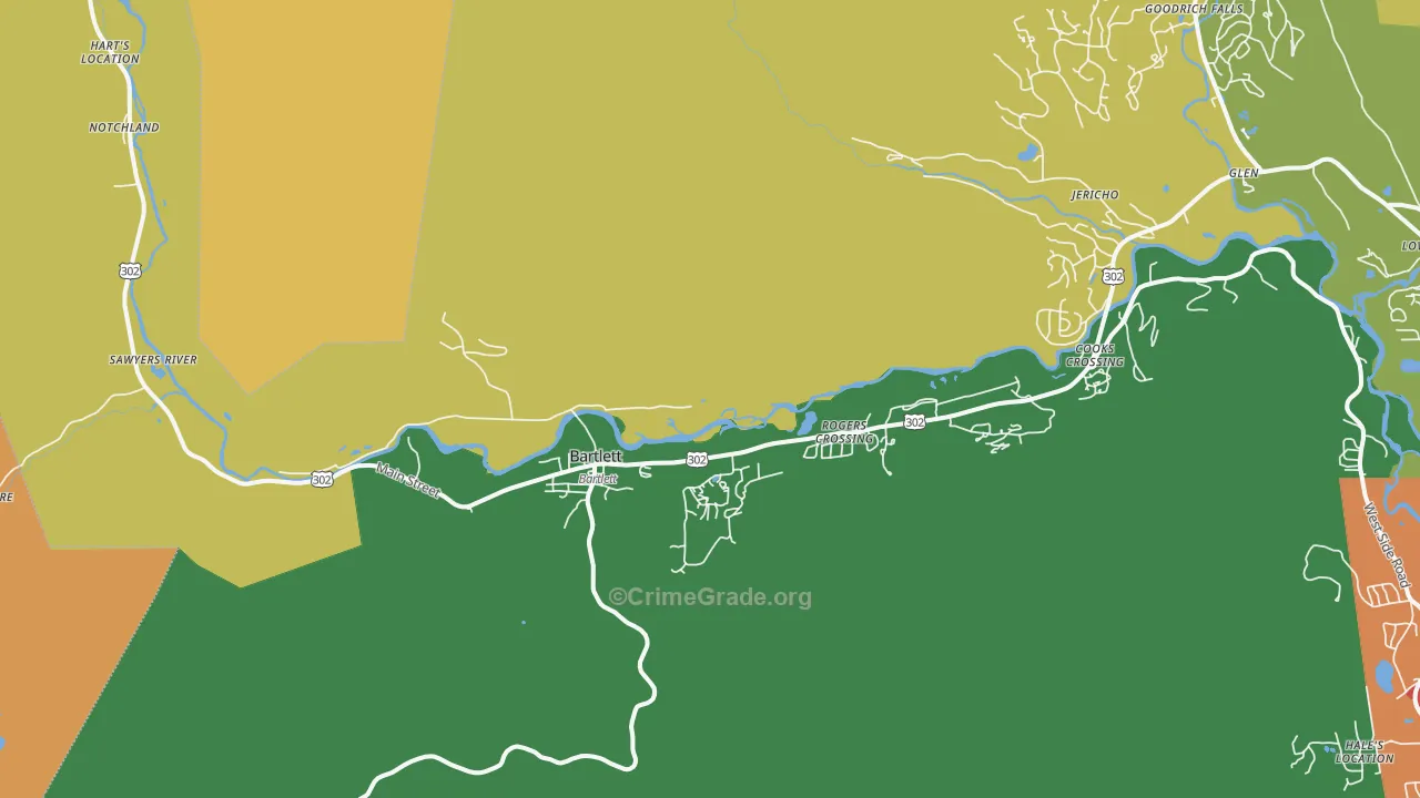 03812, NH Map of Drug-Related Crime Rates