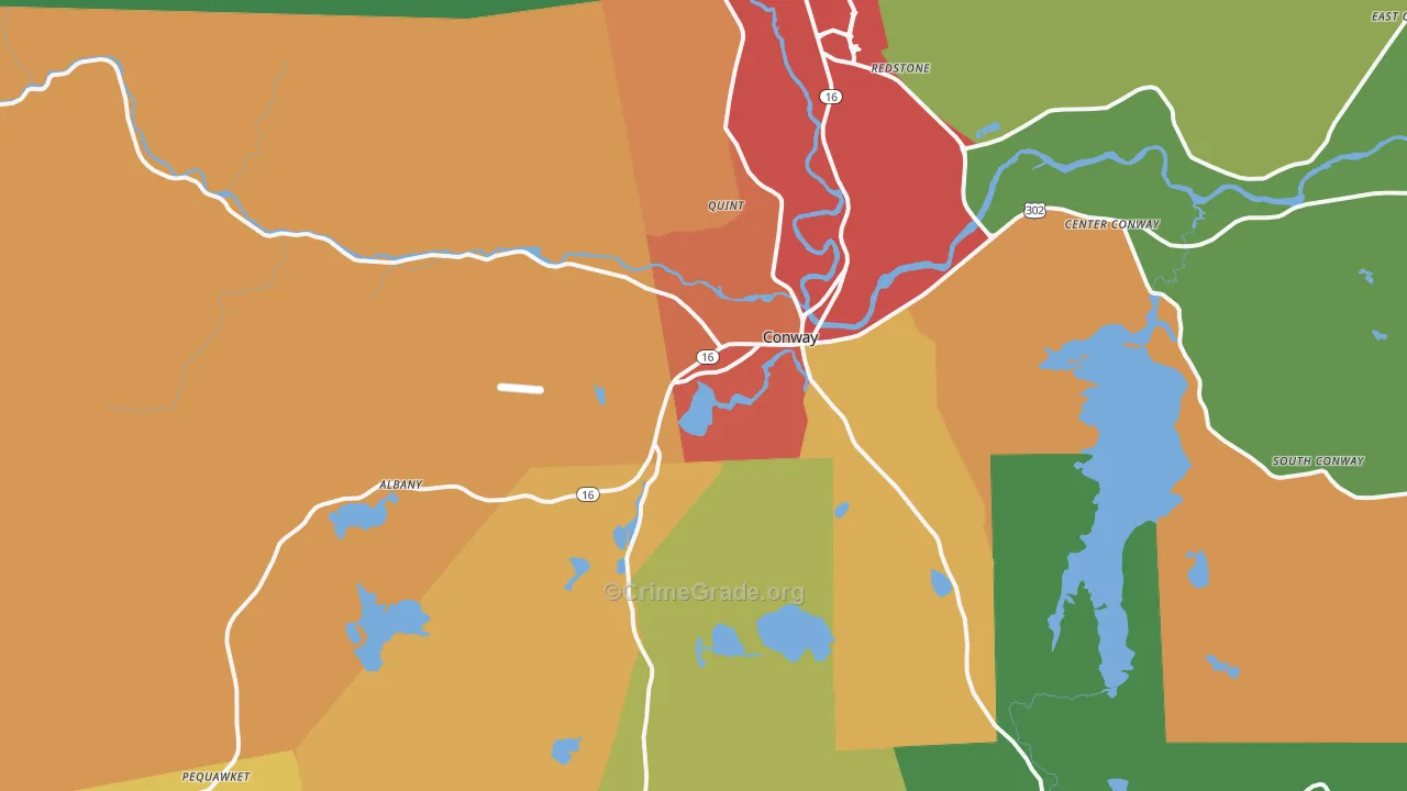 03818, NH Map of Drug-Related Crime Rates