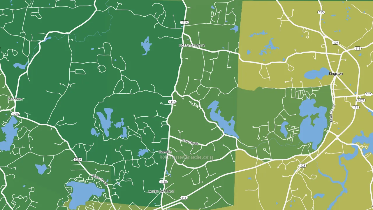 03819, NH Map of Drug-Related Crime Rates