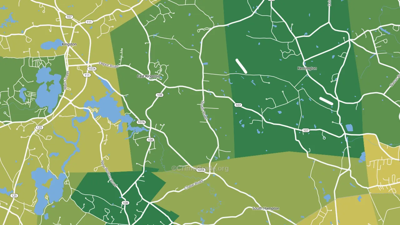 03827, NH Map of Drug-Related Crime Rates