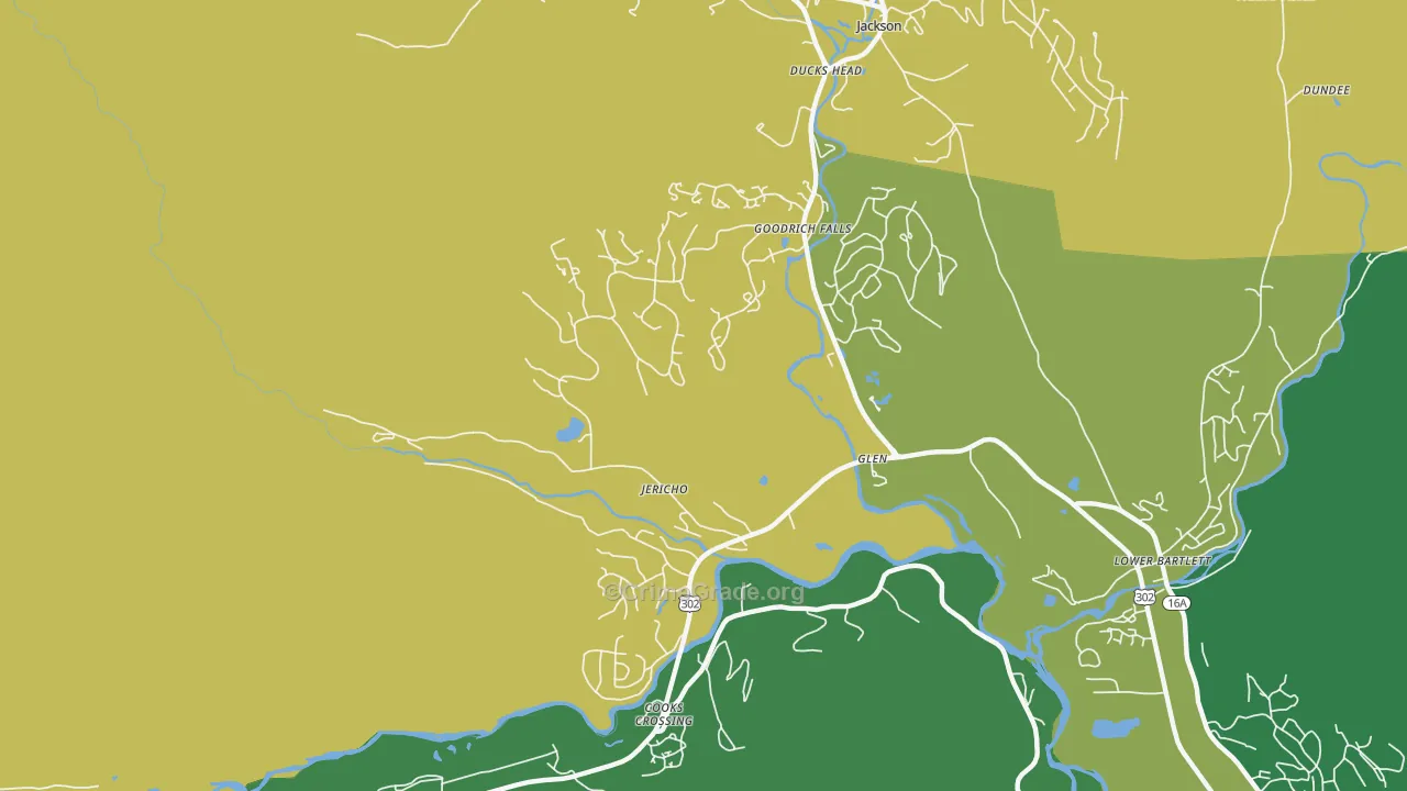 03838, NH Map of Drug-Related Crime Rates