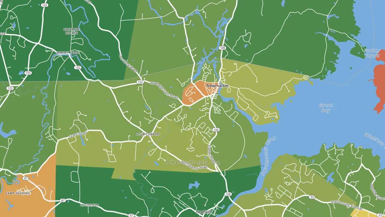 03857, NH Map of Drug-Related Crime Rates
