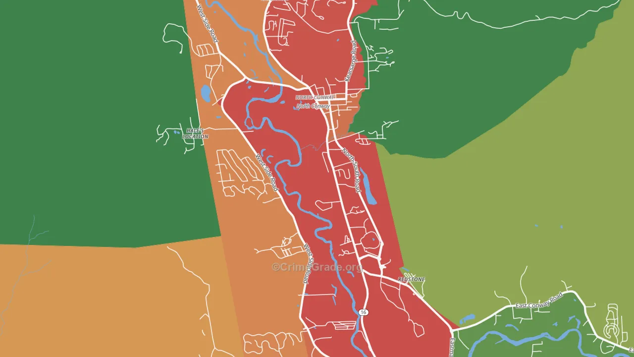03860, NH Map of Drug-Related Crime Rates