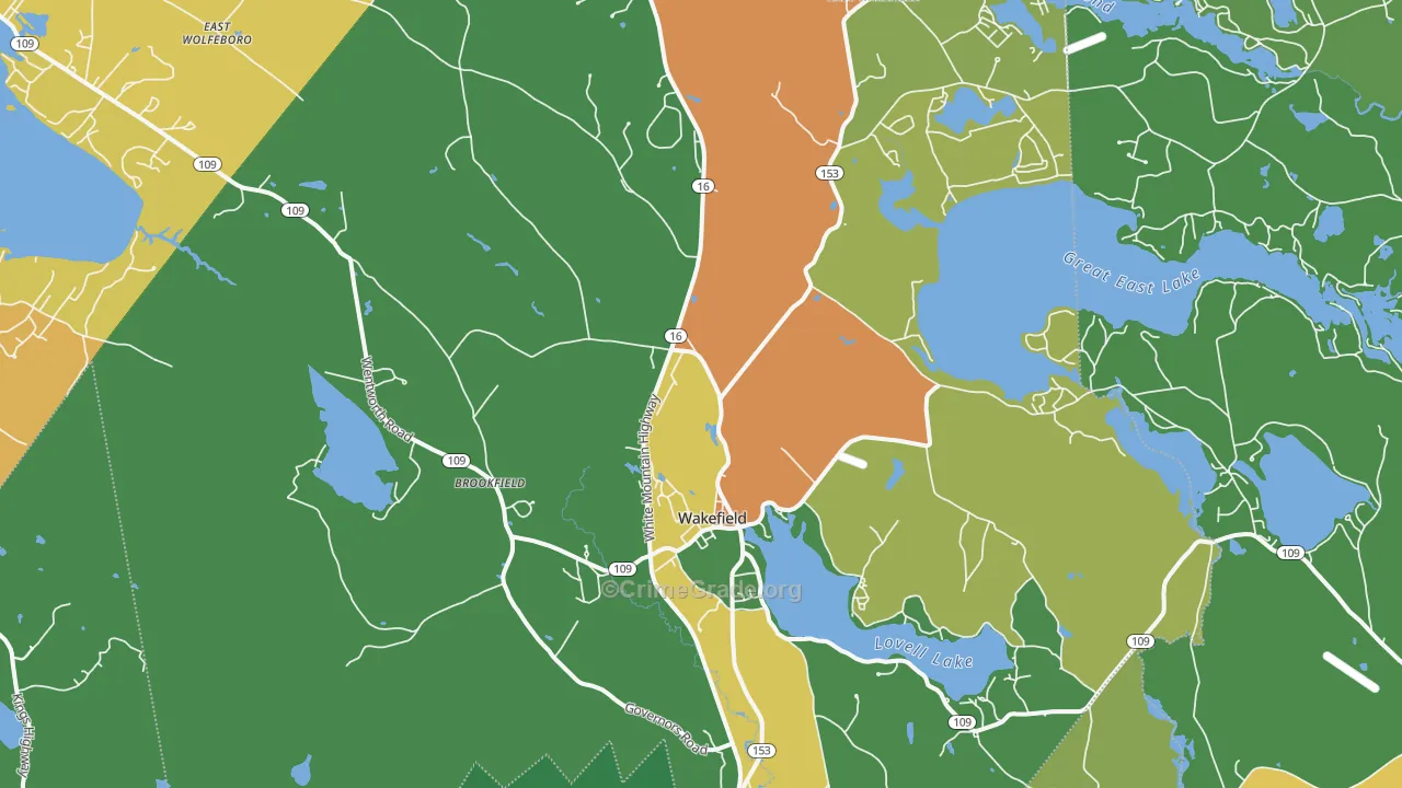 03872, NH Map of Drug-Related Crime Rates