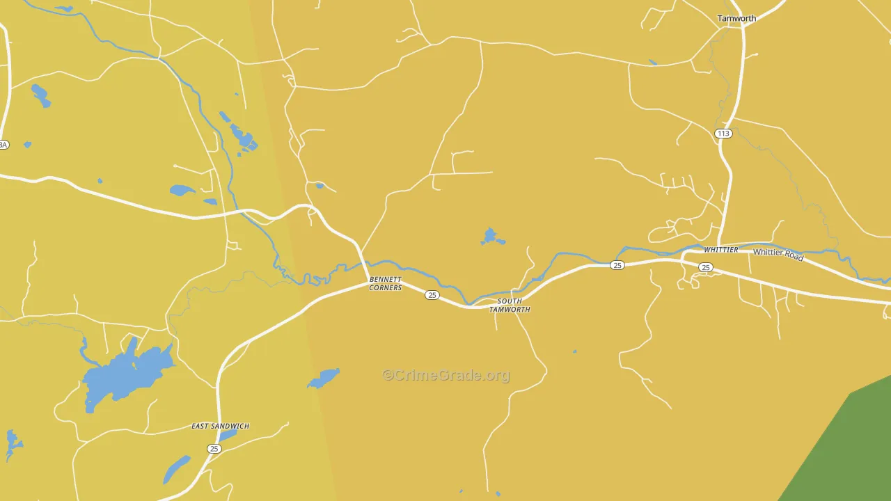 03883, NH Map of Drug-Related Crime Rates