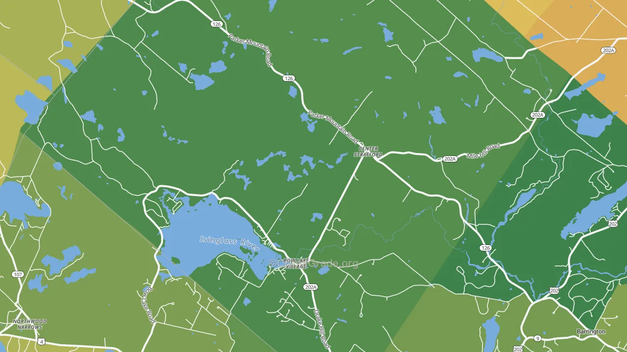 03884, NH Map of Drug-Related Crime Rates