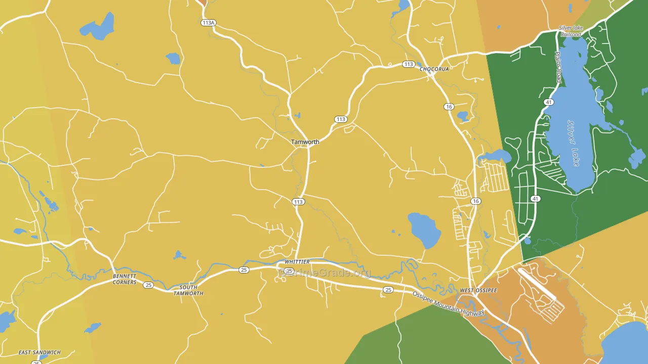 03886, NH Map of Drug-Related Crime Rates