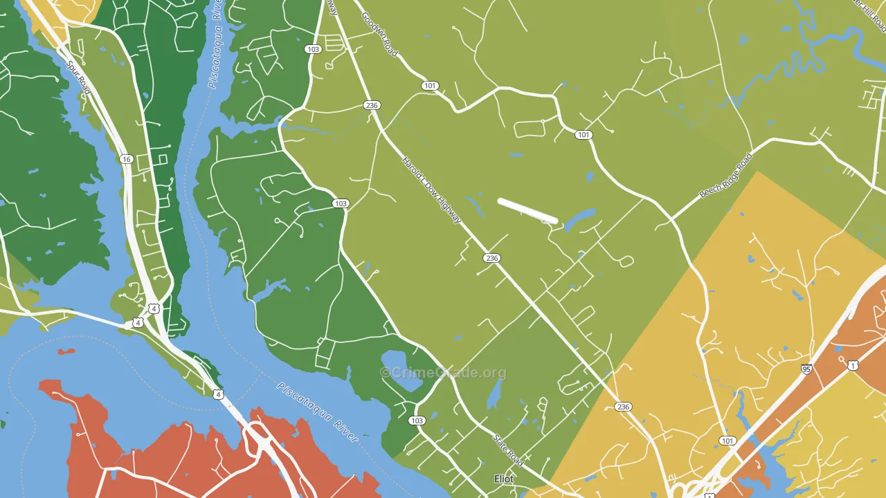 03903, ME Map of Drug-Related Crime Rates