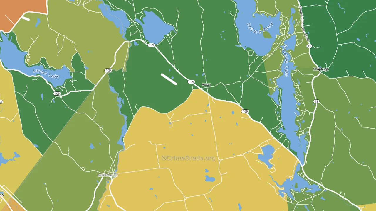 04001, ME Map of Drug-Related Crime Rates