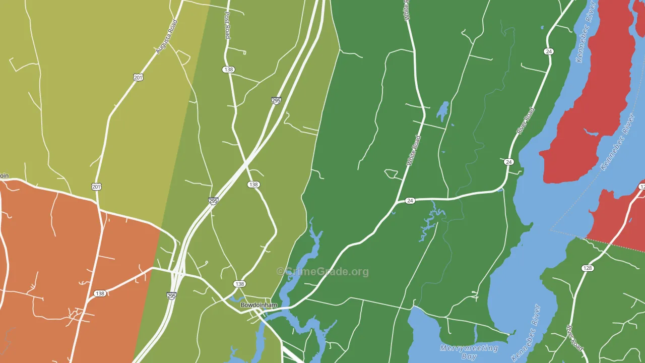 04008, ME Map of Drug-Related Crime Rates