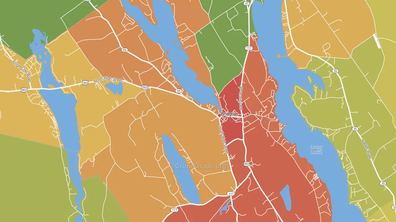 04009, ME Map of Drug-Related Crime Rates