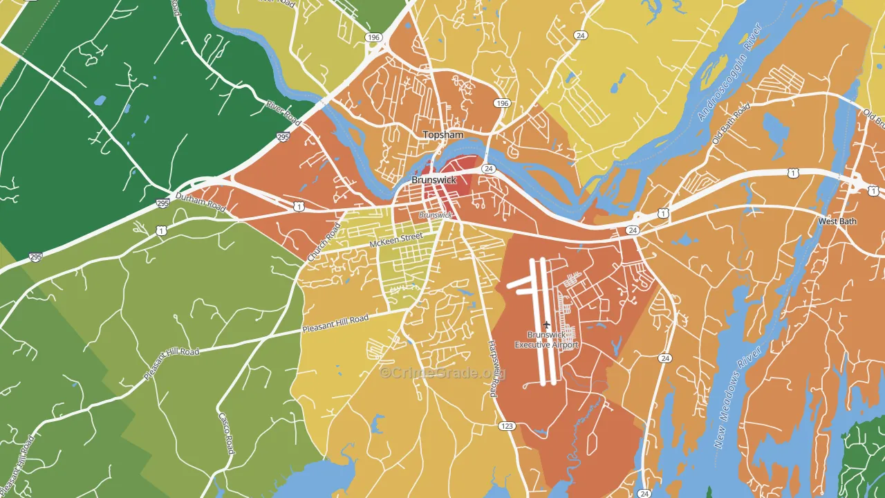 04011, ME Map of Drug-Related Crime Rates