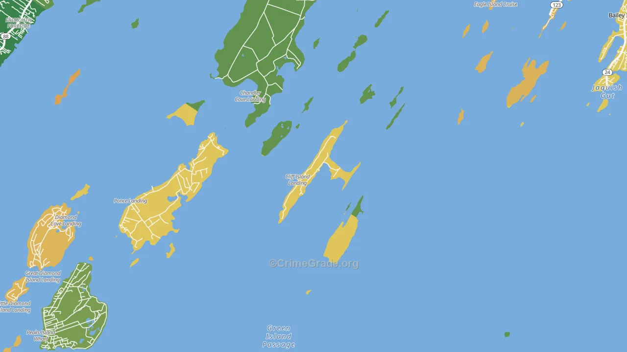 04019, ME Map of Drug-Related Crime Rates
