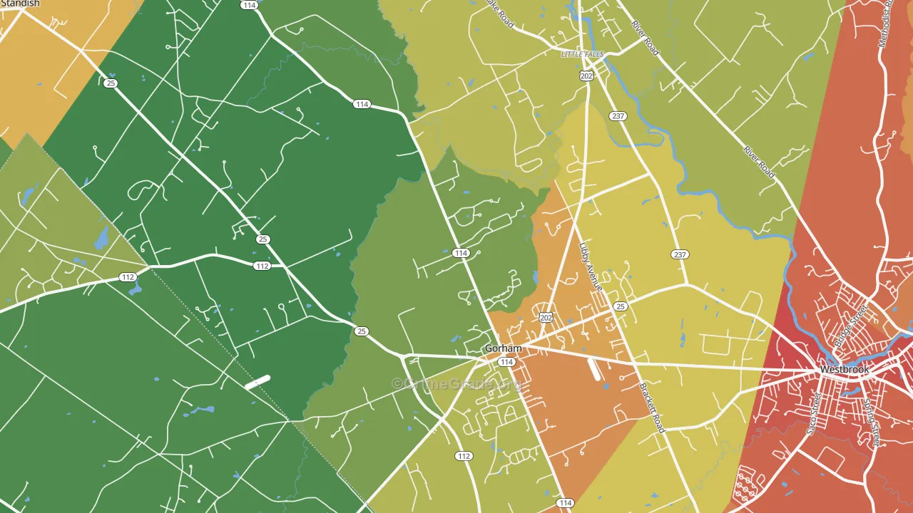 04038, ME Map of Drug-Related Crime Rates