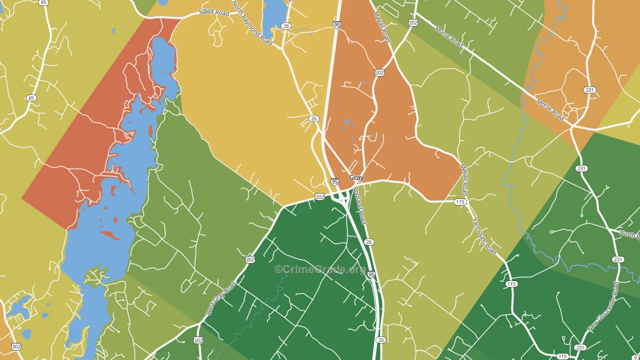 04039, ME Map of Drug-Related Crime Rates