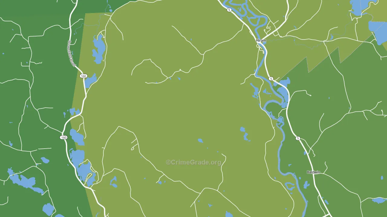 04041, ME Map of Drug-Related Crime Rates