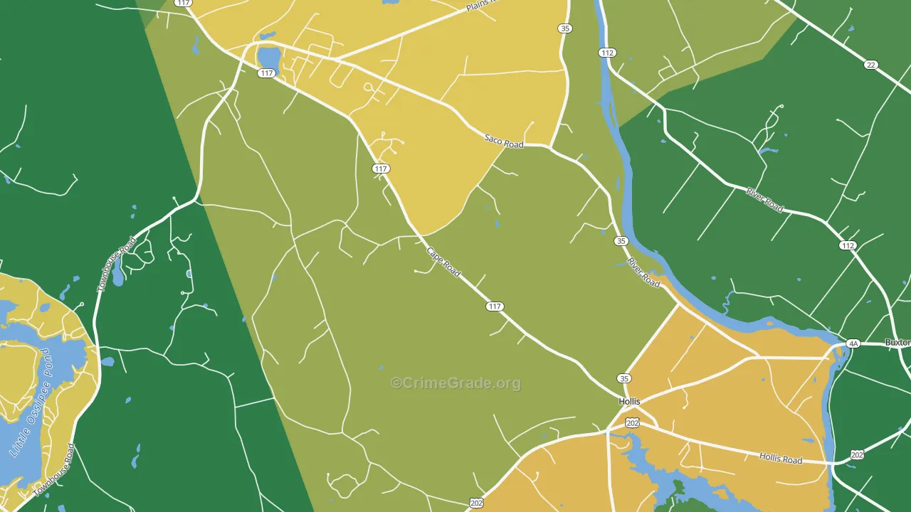 04042, ME Map of Drug-Related Crime Rates