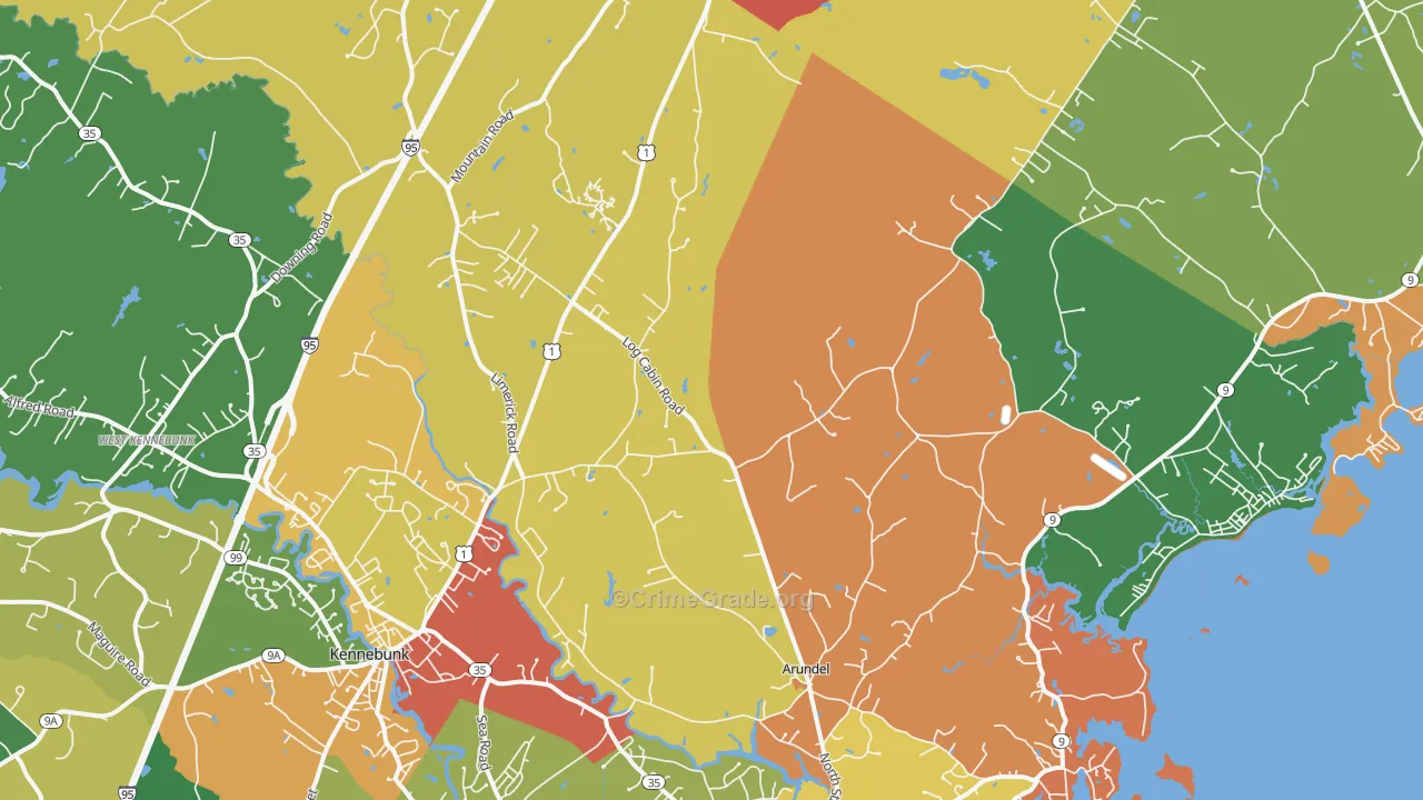 04046, ME Map of Drug-Related Crime Rates