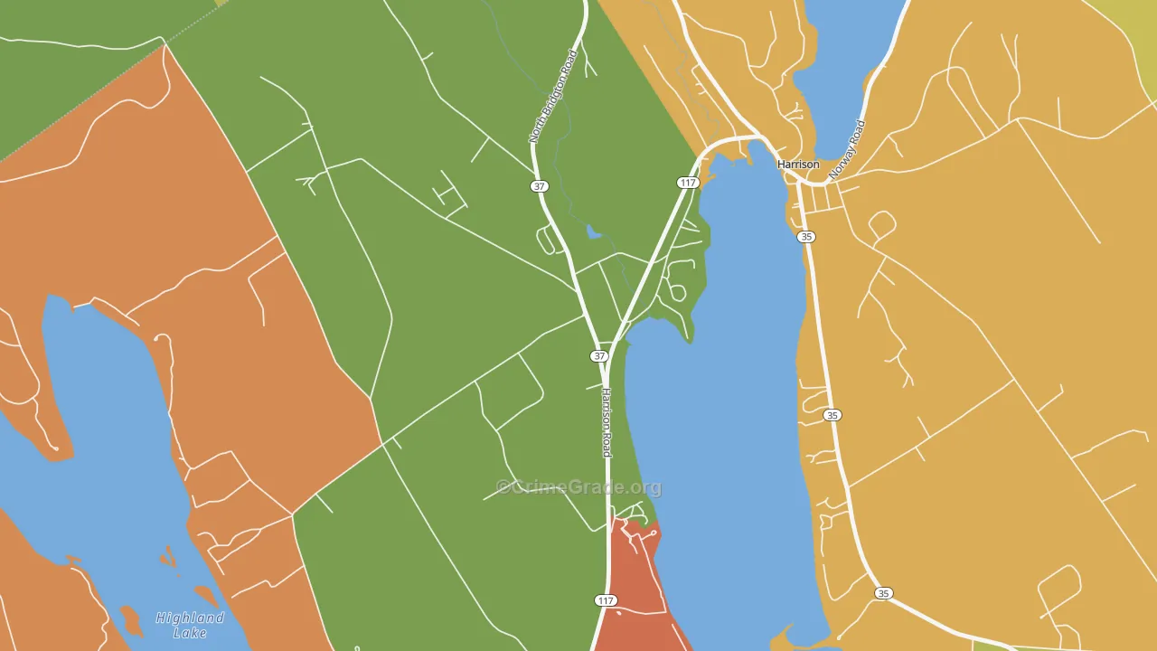 04057, ME Map of Drug-Related Crime Rates