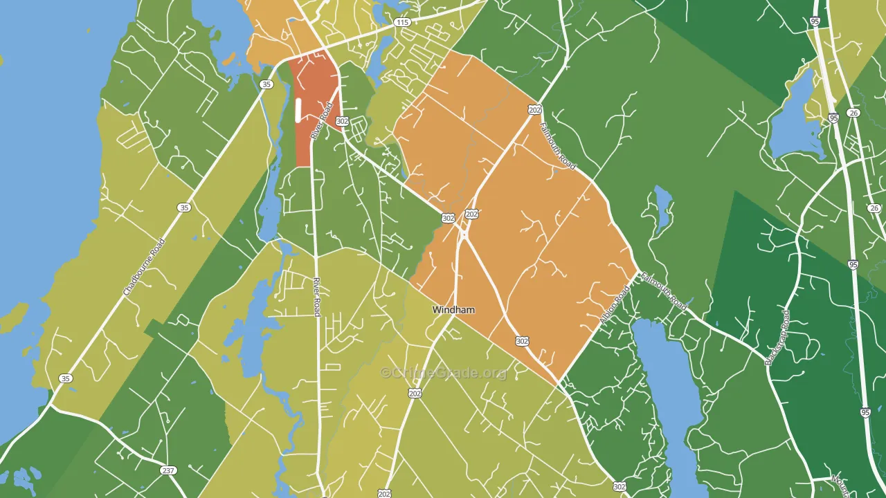 04062, ME Map of Drug-Related Crime Rates