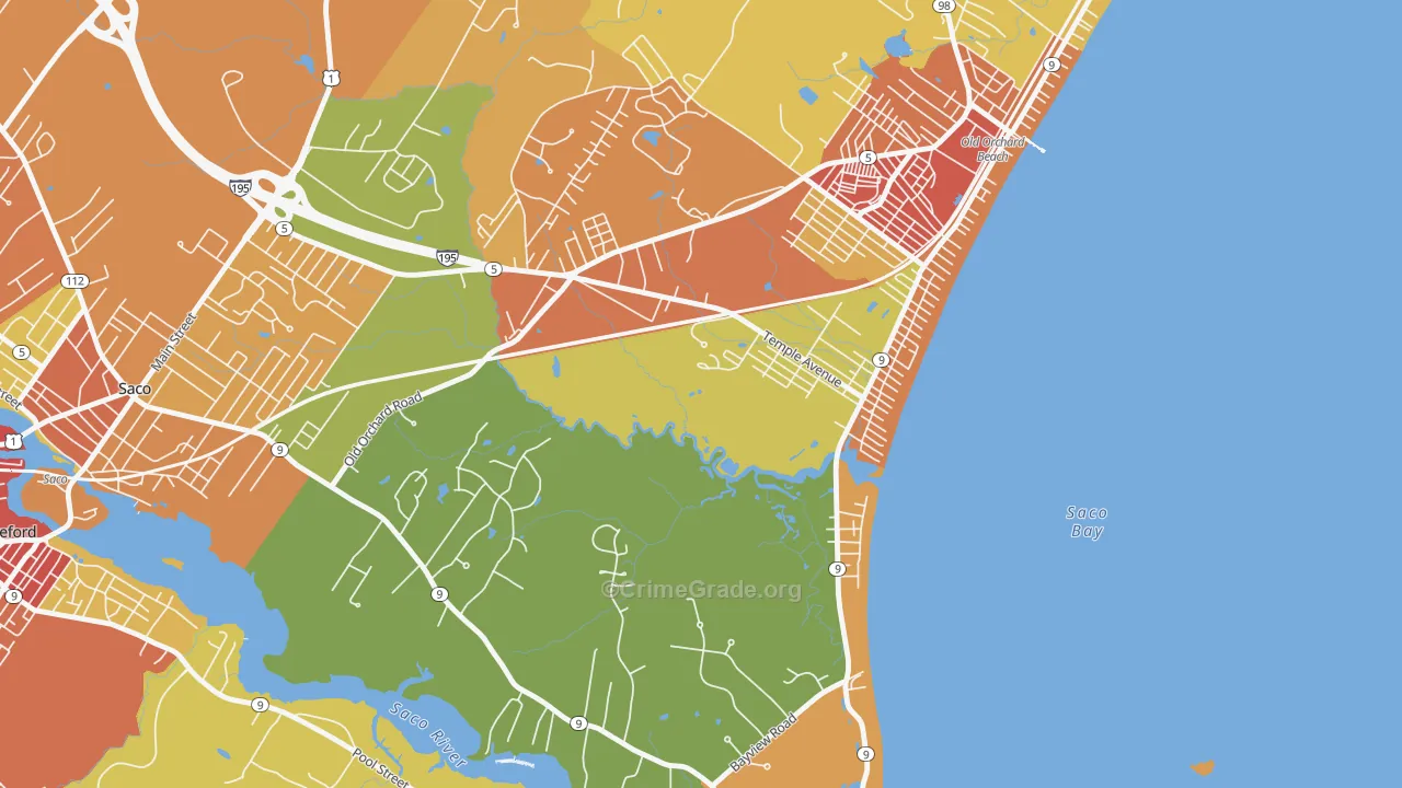 04063, ME Map of Drug-Related Crime Rates