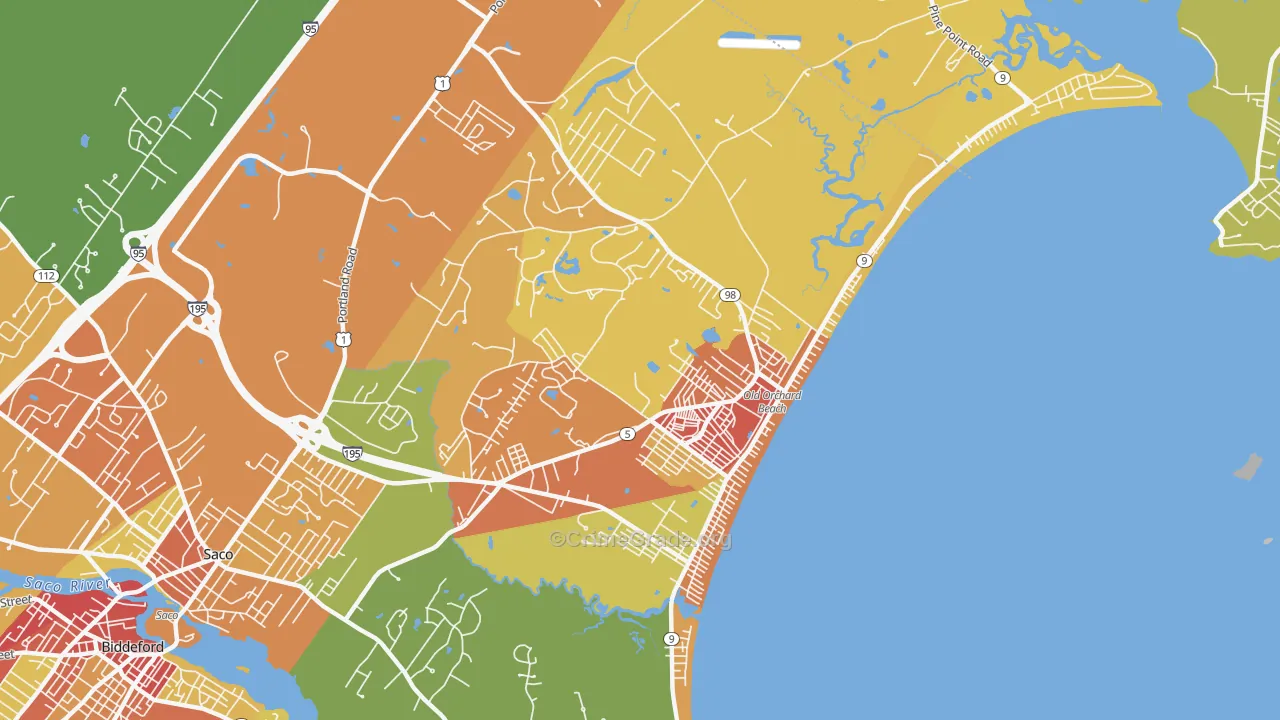 04064, ME Map of Drug-Related Crime Rates