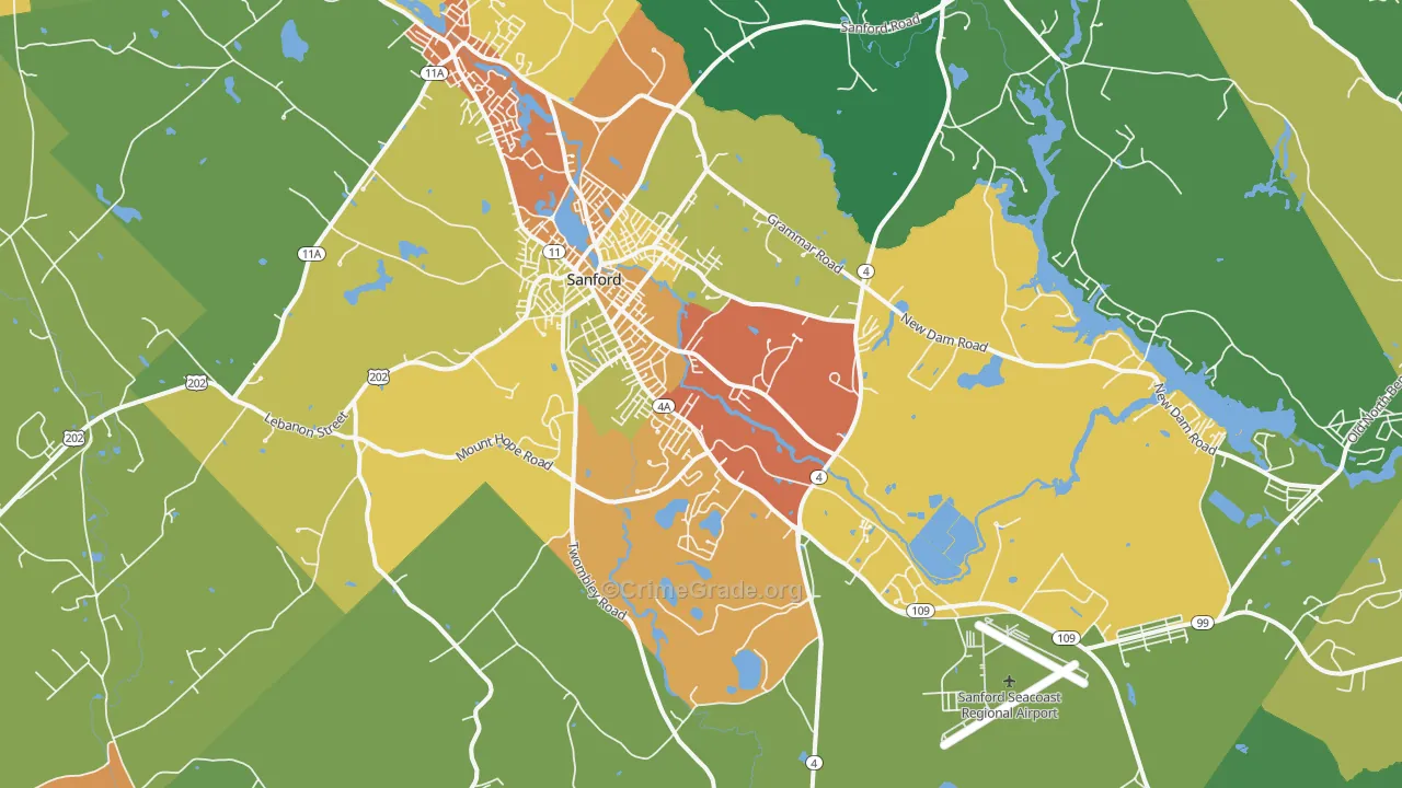 04073, ME Map of Drug-Related Crime Rates